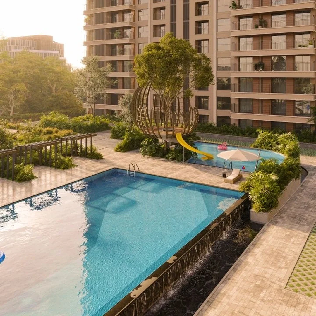 SOBHA Crescent pool and landscaped setting